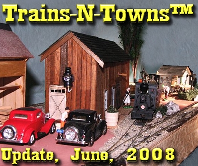 The official e-newsletter of Big Indoor Trains<sup><small>TM</small></sup> and Big Christmas Trains<sup><small>TM</small></sup>. My friend Lloyd Day has used On30 Porters and other small pieces to build a complete railroad in a 13-inch x 48-inch rectangle.