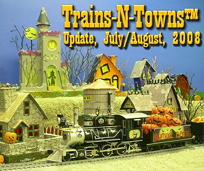 The official e-newsletter of Big Indoor Trains<sup><small>TM</small></sup> and Big Christmas Trains<sup><small>TM</small></sup>. My friend Lloyd Day has used On30 Porters and other small pieces to build a complete railroad in a 13-inch x 48-inch rectangle.