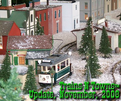 The official e-newsletter of Big Indoor Trains<sup><small>TM</small></sup> and Big Christmas Trains<sup><small>TM</small></sup>. This Large Scale indoor Christmas railroad was on exhibit in Dayton, Ohio's Kettering tower in December of 2006.  It will probably be back this year, but I haven't heard for sure.   Click for bigger photo. 