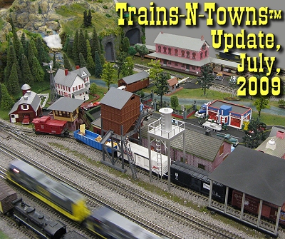 The official e-newsletter of Big Indoor Trains<sup><small>TM</small></sup> and Big Christmas Trains<sup><small>TM</small></sup>. This traditional O27 railroad was on display in March, 2009 at Northwest Ohio Railroad Preservation, inc., in Findlay, Ohio.  Click to see a larger image.