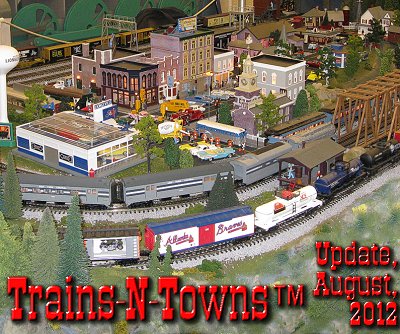 The official e-newsletter of Big Indoor Trains<sup><small>TM</small></sup> and Big Christmas Trains<sup><small>TM</small></sup>. This photo is from an O gauge railroad in the Northwest Ohio Railroad Preservation museum in Finlay, Ohio.  Click for a bigger photo.