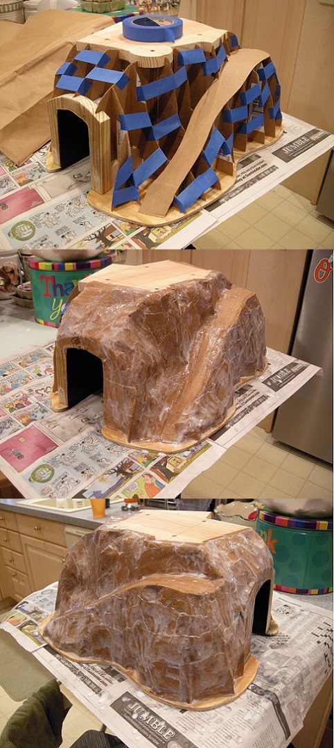 Tunnel project - paper mache
