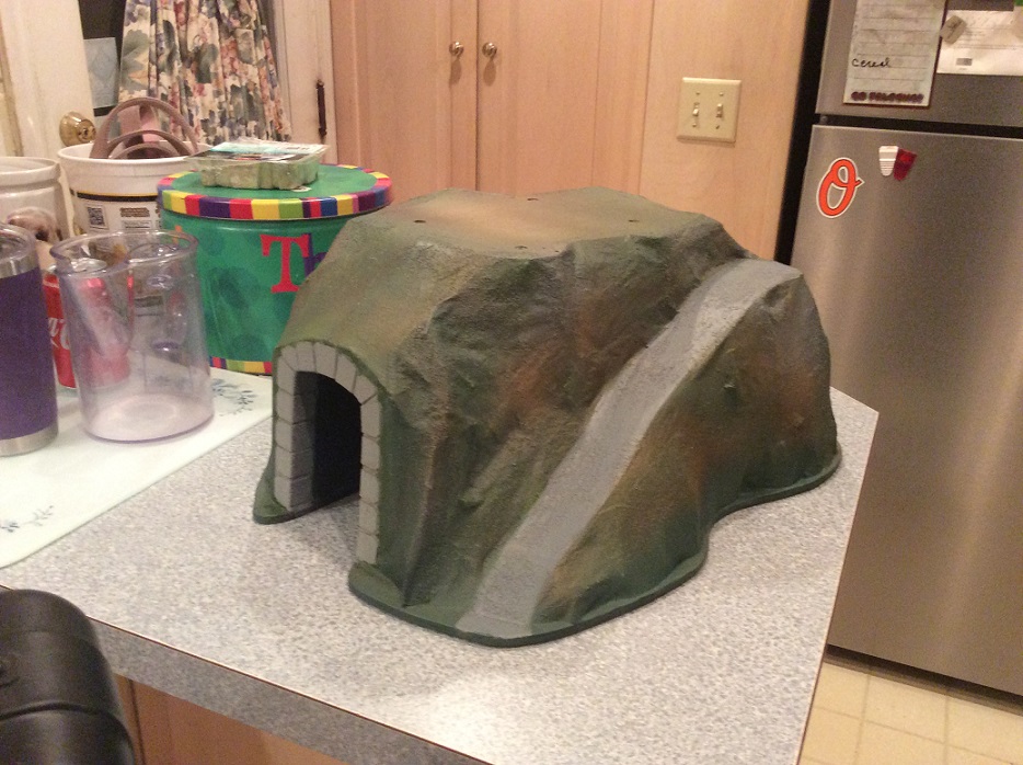 Tunnel base painted
