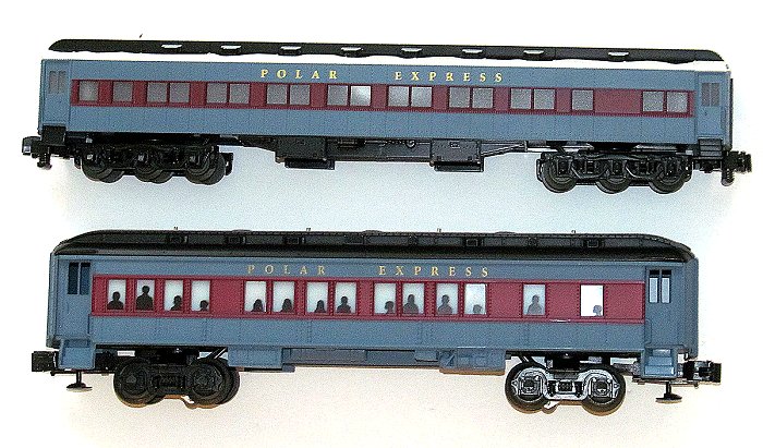 The American Flyer S Sale coach on the top and the Lionel O27 coach on the bottom. Click for bigger photo