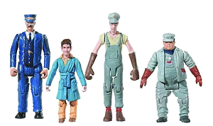 The jointed figures that come with the Lionel O gauge set. If you wnat to use these with the American Flyer S scale version, you'll need to buy them separately.